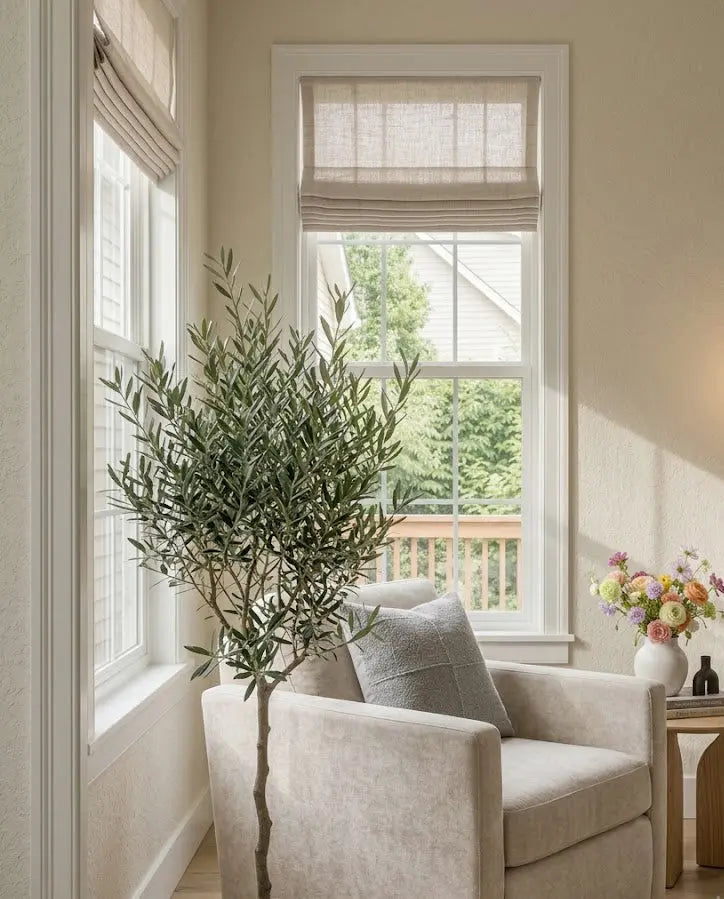 Flat vs. Relaxed vs. Soft Fold Roman Shades: How to Choose the Right Fold Style View Tailor