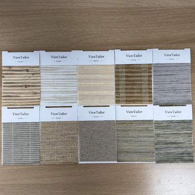Auralo Bamboo Woven Shade Swatches Kits 10 Colors