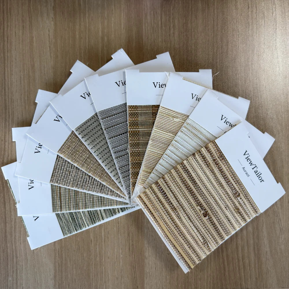 Auralo Bamboo Woven Shade Swatches Kits 10 Colors