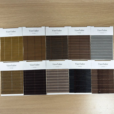 Canopy Bamboo Woven Shade Swatches Kits 10 Colors