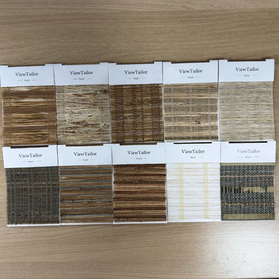 Hush Bamboo Woven Shade Swatches Kits 10 Colors