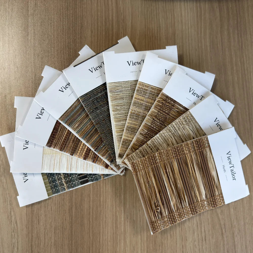 Hush Bamboo Woven Shade Swatches Kits 10 Colors