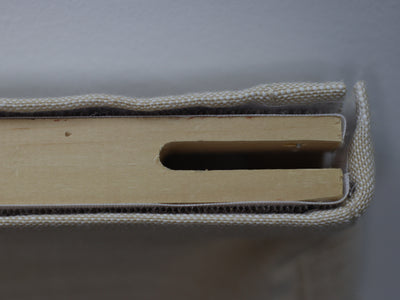 Jasmine Natural Linen Roman Shade & Blinds for French Door