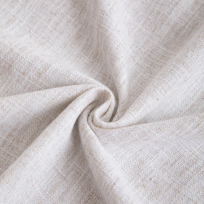 View Tailor Lemon Blackout Cordless Natural Linen Roman Shade & Blinds for French Door