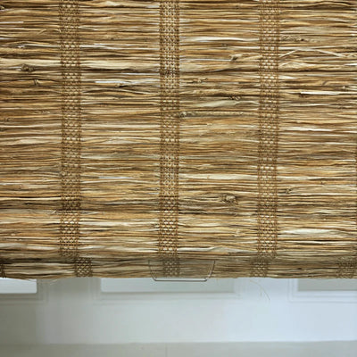 Hush Blackout No Drill Cedar Bamboo Shade