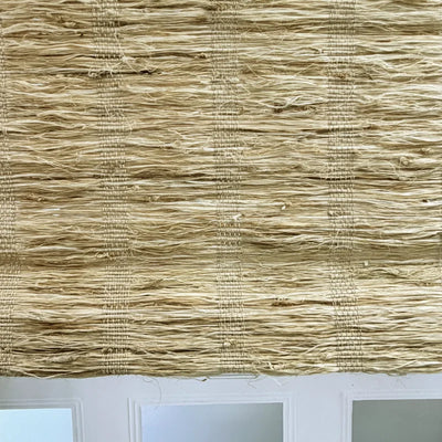 Hush Cordless No Drill Raw Grass Bamboo Shade
