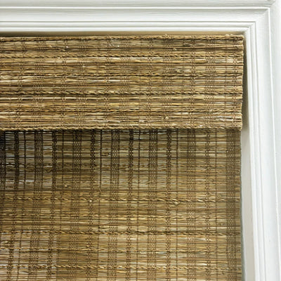 Hush Blackout No Drill Spice Bark Bamboo Shade