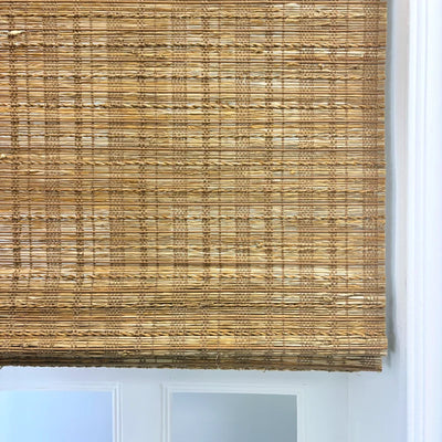 Hush Blackout No Drill Spice Bark Bamboo Shade