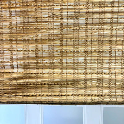 Hush Blackout No Drill Spice Bark Bamboo Shade