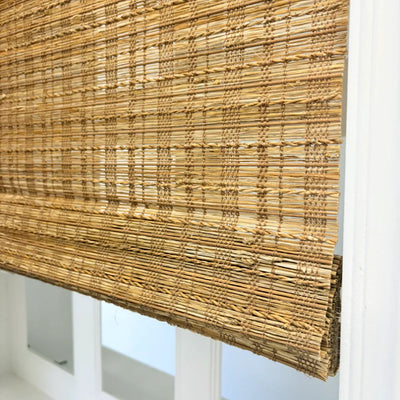 Hush Blackout No Drill Spice Bark Bamboo Shade