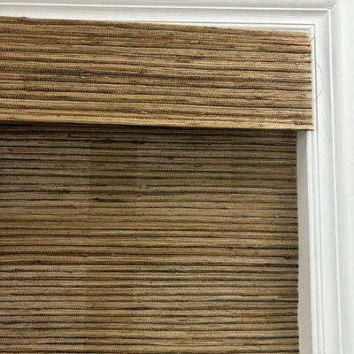 Hush Blackout No Drill Russet Bamboo Shade