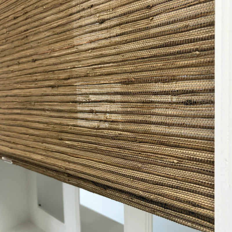 Hush Blackout No Drill Russet Bamboo Shade 7