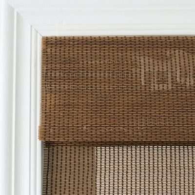 Silvan Blackout No Drill Walnut Bamboo Shade