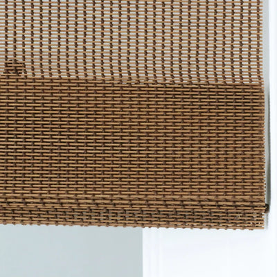 Silvan Blackout No Drill Walnut Bamboo Shade