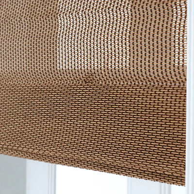 Silvan Blackout No Drill Walnut Bamboo Shade