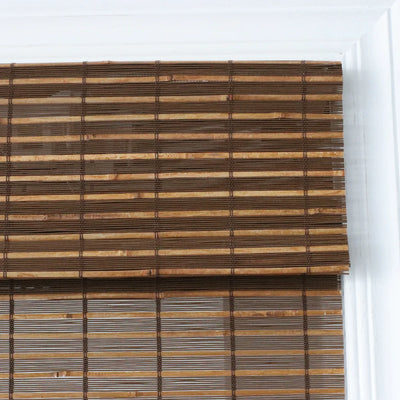 Silvan Blackout No Drill Rich Timber Bamboo Shade