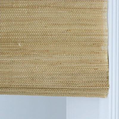 View Tailor Veyra Cordless Blackout Sandy Linen Bamboo Shade