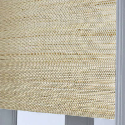 View Tailor Veyra Blackout No Drill Pale Flax Bamboo Shade