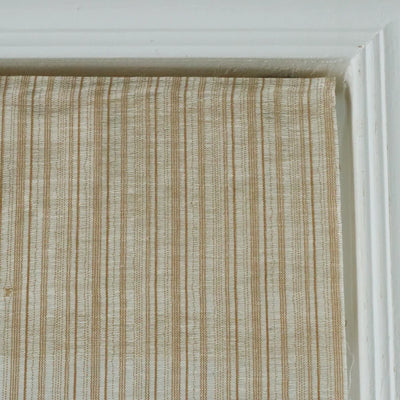 Wisper Blackout No Drill Caramel Stripes Bamboo Shade
