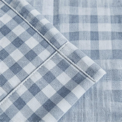 Shoreline Check Thermal Waterproof Cotton Blend Drape Grommet