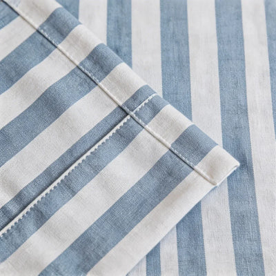 Shoreline Stripe Thermal Waterproof Cotton Blend Drape Grommet