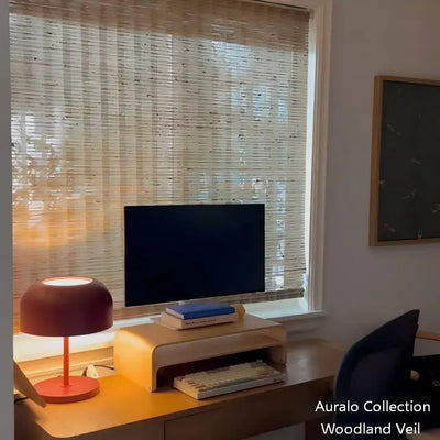 View Tailor Auralo Premium Custom Natural Woven Cordless Bamboo Shade Aureate Reed