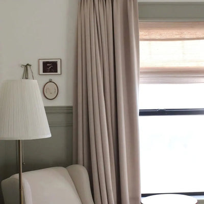 View Tailor Ruby Custom Linen Drape Pleated