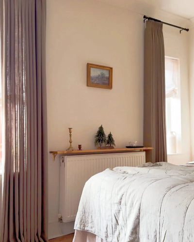 View Tailor Ruby Custom Linen Drape Pleated