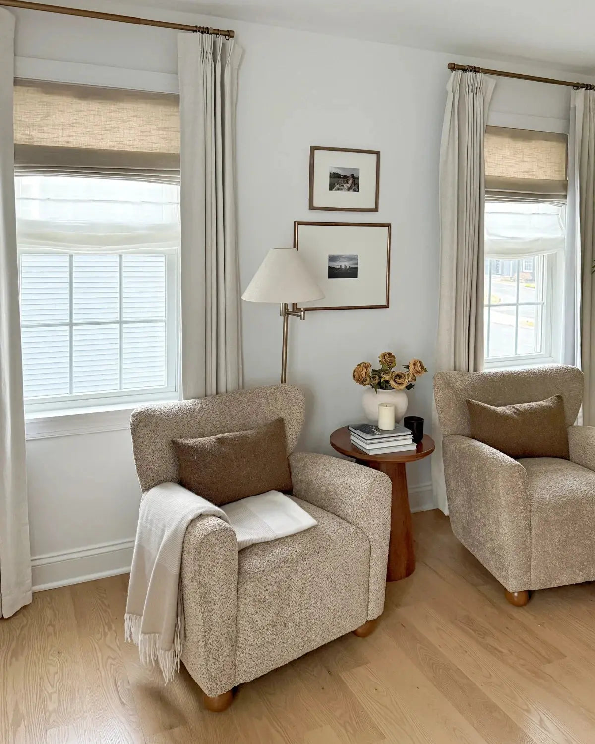 View Tailor Vigor Custom Linen Blackout Soundproof Textured Roman Shade Day & Night