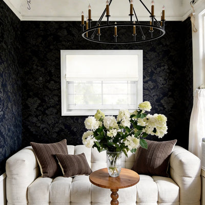 Mika Blackout Soundproof Velvet Roman Shade Day & Night