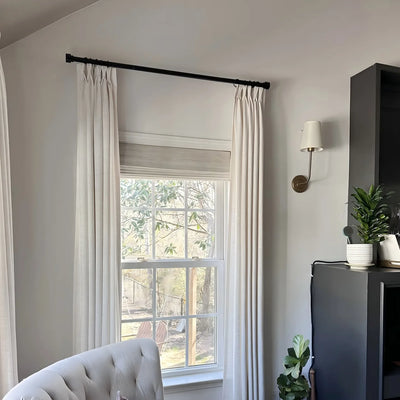 Veyra Blackout No Drill Pale Flax Bamboo Shade View Tailor