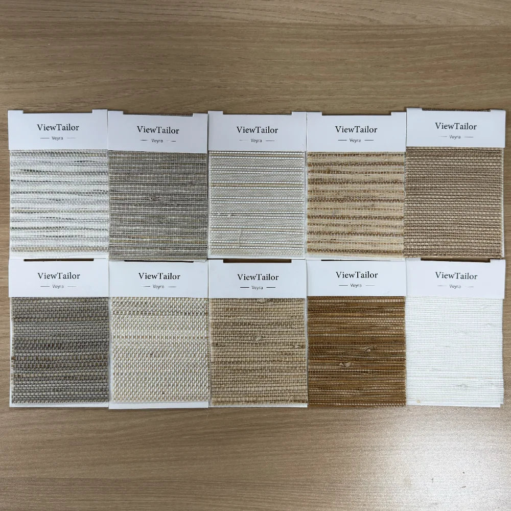 Veyra Bamboo Woven Shade Swatches Kits 10 Colors