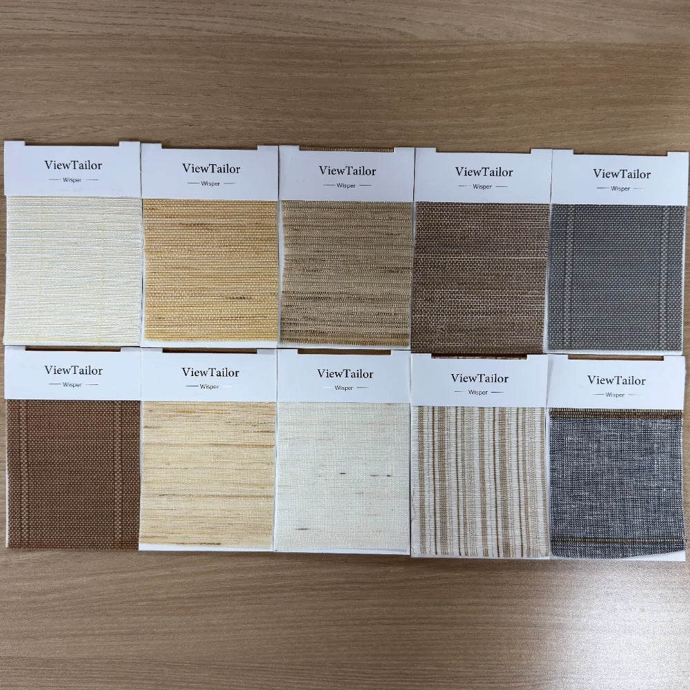 Wisper Bamboo Woven Shade Swatches Kits 10 Colors